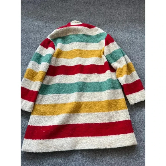 Isabel Marant Etoile Womens Multicolor Gabrie Striped Wool Coat Jacket S… - Picture 6 of 16